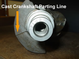 Cast Crankshaft Parting Line